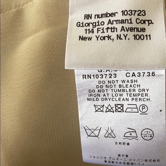 Giorgio Armani Linen Bow OrganzaFlattering Dress 8 - Picture 13 of 13